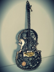 violon-metal-art