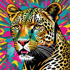 leopard-pop-art